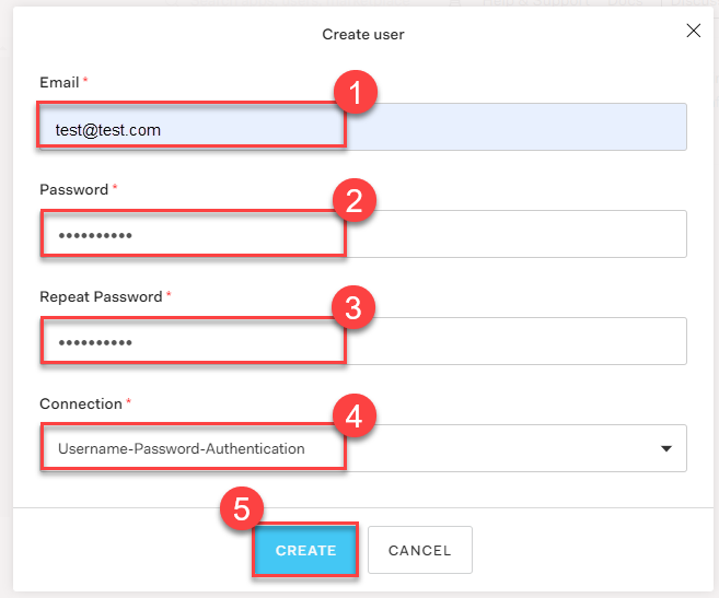 Create user